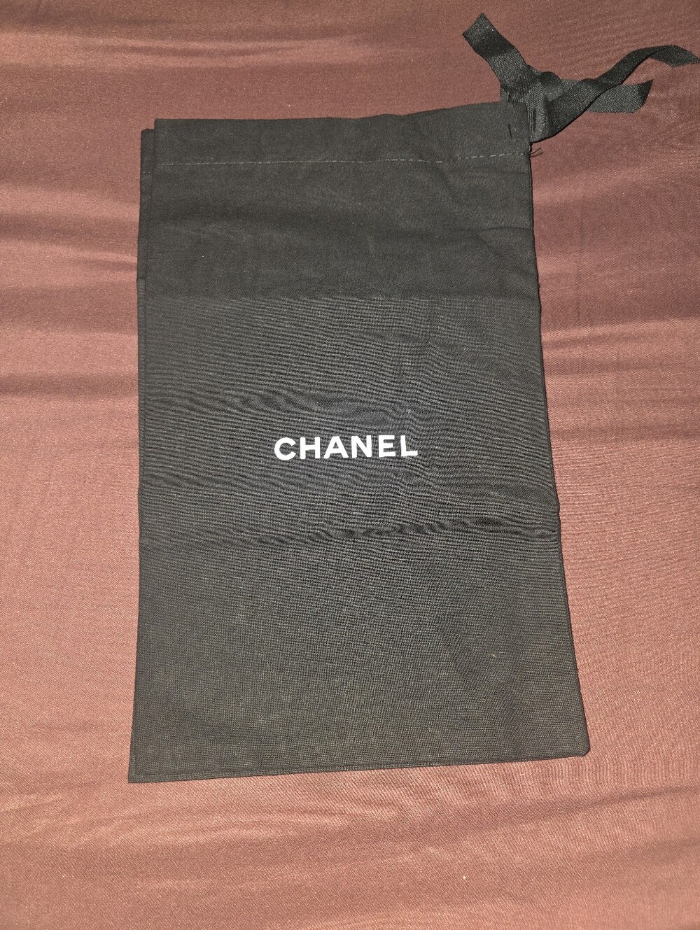 CHANEL Black Drawstring Dust Bag
